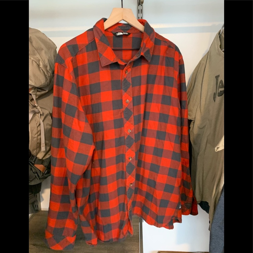 The North Face men’s button down flannel - XXL